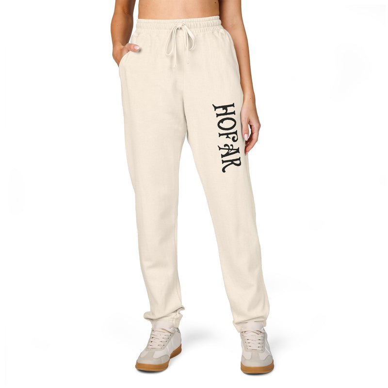 Embroidered 'Honor' Fleece Sweatpants — Garment-Dyed Joggers