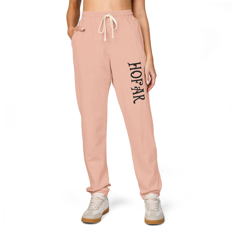 Embroidered 'Honor' Fleece Sweatpants — Garment-Dyed Joggers