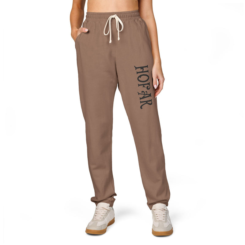 Embroidered 'Honor' Fleece Sweatpants — Garment-Dyed Joggers