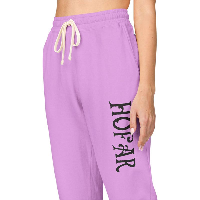 Embroidered 'Honor' Fleece Sweatpants — Garment-Dyed Joggers