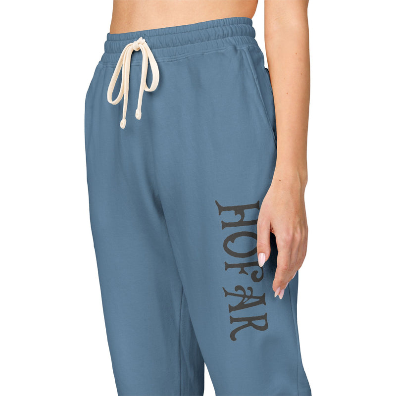 Embroidered 'Honor' Fleece Sweatpants — Garment-Dyed Joggers