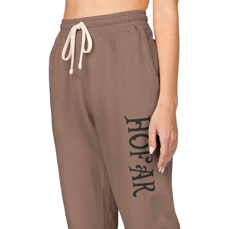 Embroidered 'Honor' Fleece Sweatpants — Garment-Dyed Joggers