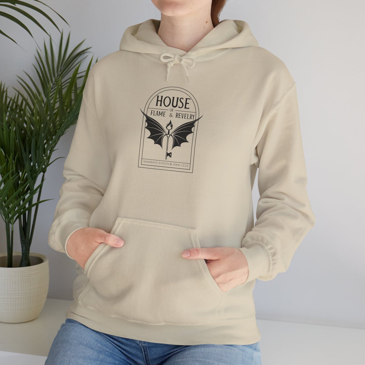 House of Flame and Revelry Logo Hoodie